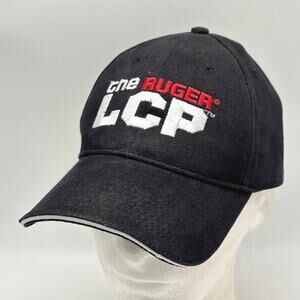 Ruger Firearms LCP Black Baseball Cap Shooting Hat Embroidered Logo Strapback